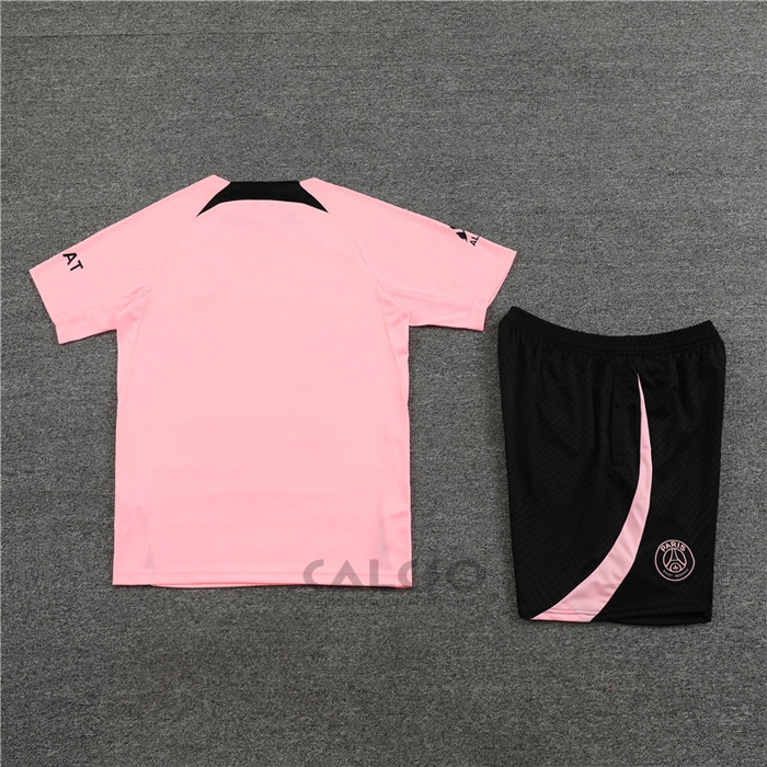 Tuta da Track Paris Saint-Germain Manica Corta 2022-2023 Rosa - Pantaloncini